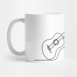 Cat loves guitar Tshirt Mug